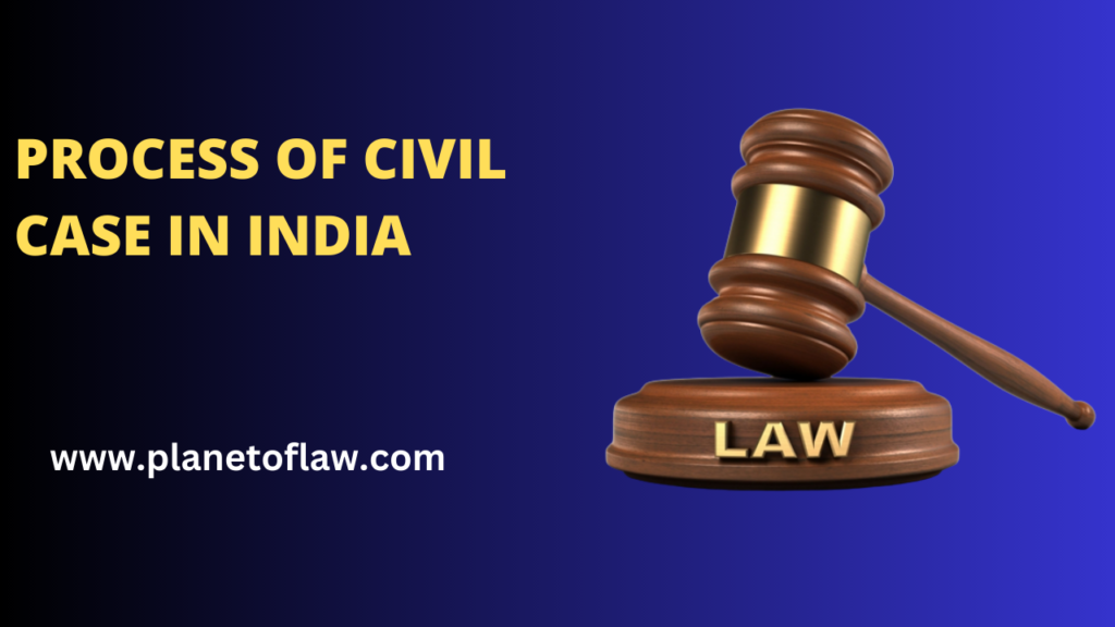 Civil cases initiated by filing a civil suit in appropriate court, which may be District Court, High Court, or Supreme Court