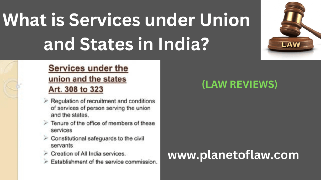 In India, Constitution divides powers, responsibilities & services between the Union Government & the State Governments.