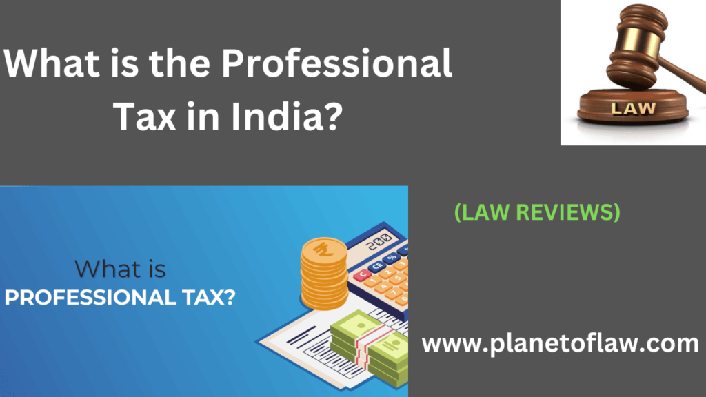 Professional Tax is state-level tax imposed respective state govt. on individuals in various profession, trades, employment.